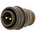 97-3106A-16-11P; Connector: circular; Series: 97; plug; male; PIN: 2; silver plated; AMPHENOL