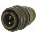 97-3106A-16-9P; Connector: circular; Series: 97; plug; male; PIN: 4(2+2); for cable; AMPHENOL