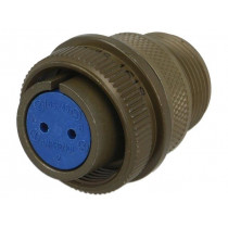 97-3106A-16S-4S; Connector: circular; Series: 97; plug; female; PIN: 2; silver plated; AMPHENOL