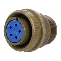 97-3106A-16S-8S; Connector: circular; Series: 97; plug; female; PIN: 5; silver plated; AMPHENOL