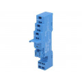 97.51; Socket; PIN: 5; 10A; 250VAC; Mounting: DIN; Leads: spring clamps; FINDER