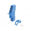 97.P2SPA; Socket; PIN: 8; 8A; 250VAC; Mounting: DIN; Leads: spring clamps; FINDER