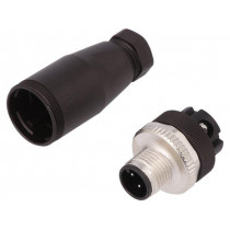 99 0429 14 04; Plug; M12; PIN: 4; male; A code-DeviceNet / CANopen; for cable; BINDER