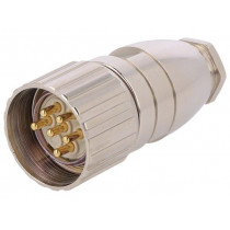 99 4635 00 06; Connector: M23; plug; PIN: 6; male; soldering; for cable; straight; BINDER 99 4635 00 06; Connector: M23; plug; PIN: 6; male; soldering; for cable; straight; BINDER