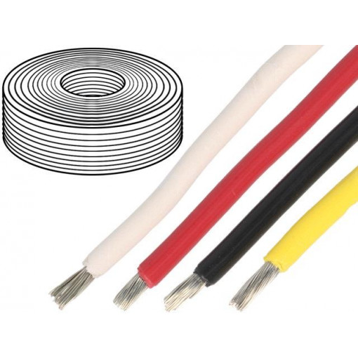 9910 002250; Wire; stranded; Cu; 10AWG; red; PVC; 600V; 76m; BELDEN