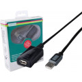 DA-73100-1; Repeater USB; USB 2.0; USB A socket,USB A plug; 10m; blister; DIGITUS