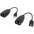 93321; Repeater USB; RJ45 socket,USB A socket; USB 1.1; 480Mbps; Goobay