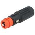 A13-150D; Cigarette lighter plug; 16A; Sup.volt: 12÷24VDC; 12V/1x15A; black; SCI