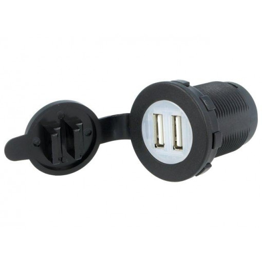 A13-194B-BB3; Automotive power supply; USB A socket x2; Sup.volt: 12÷24VDC; SCI