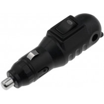 A13-53; Cigarette lighter plug; 8A; Sup.volt: 7÷12VDC; 12V/1x8A; black; SCI