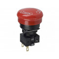 A165E-S-01; Switch: emergency stop; Stabl.pos: 2; NC; IP65; Pos: 2; -10÷55°C; OMRON A165E-S-01; Switch: emergency stop; Stabl.pos: 2; NC; IP65; Pos: 2; -10÷55°C; OMRON