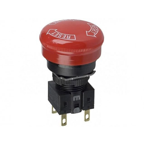 A165E-S-02; Switch: emergency stop; Stabl.pos: 2; NC x2; IP65; Pos: 2; -10÷55°C; OMRON
