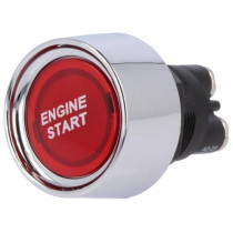 A2-23B-07; Switch: push-button; Pos: 2; SPST-NO; 50A/12VDC; OFF-(ON); red; IP40; SCI