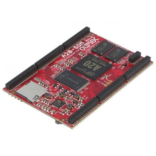 A20-SOM-N8GB; Module: SOM; RAM: 1GB; Flash: 8GB; A20 ARM Dual-Core; 81.2x55.8mm; OLIMEX A20-SOM-N8GB; Module: SOM; RAM: 1GB; Flash: 8GB; A20 ARM Dual-Core; 81.2x55.8mm; OLIMEX