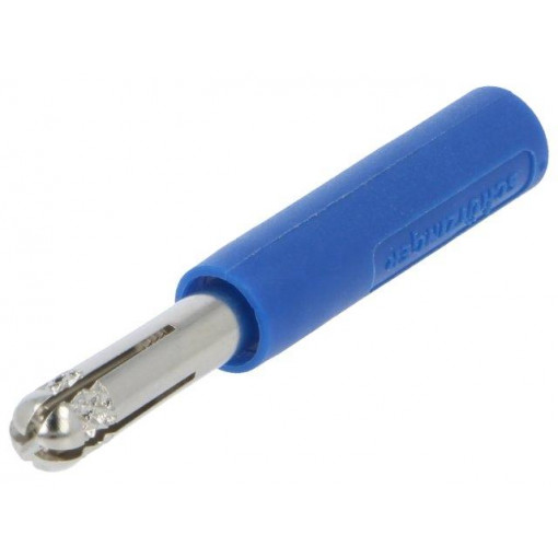 A 2116 NI/BL; Adapter; 4mm banana; banana 4mm socket,banana 4mm plug; 32A; 1kV; SCHÜTZINGER A 2116 NI/BL; Adapter; 4mm banana; banana 4mm socket,banana 4mm plug; 32A; 1kV; SCHÜTZINGER