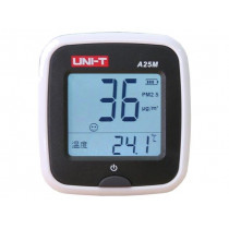 A25M; Meter: particle counter; Range: 0÷500ug/m3; 64x60x28mm; -10÷50°C; UNI-T A25M; Meter: particle counter; Range: 0÷500ug/m3; 64x60x28mm; -10÷50°C; UNI-T