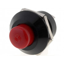 A2-6AS-BR; Switch: push-button; Pos: 2; SPST-NO; 10A/12VDC; OFF-(ON); IP40; SCI