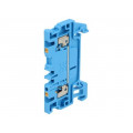 1552820000 A2C 1.5 BL; Splice terminal: rail; 1.5mm2; ways: 1; terminals: 2; blue; wemid; WEIDMÜLLER 1552820000 A2C 1.5 BL; Splice terminal: rail; 1.5mm2; ways: 1; terminals: 2; blue; wemid; WEIDMÜLLER