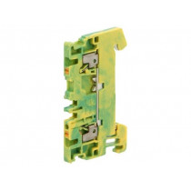 1552680000 A2C 1.5 PE; Splice terminal: rail; 1.5mm2; ways: 1; terminals: 2; yellow-green; WEIDMÜLLER