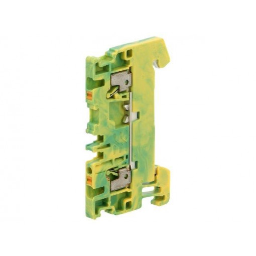 1552680000 A2C 1.5 PE; Splice terminal: rail; 1.5mm2; ways: 1; terminals: 2; yellow-green; WEIDMÜLLER