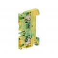 1521680000 A2C 2.5 PE; Splice terminal: rail; 2.5mm2; ways: 1; terminals: 2; yellow-green; WEIDMÜLLER 1521680000 A2C 2.5 PE; Splice terminal: rail; 2.5mm2; ways: 1; terminals: 2; yellow-green; WEIDMÜLLER