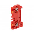 1521900000 A2C 2.5 RD; Splice terminal: rail; 2.5mm2; ways: 1; terminals: 2; red; wemid; WEIDMÜLLER 1521900000 A2C 2.5 RD; Splice terminal: rail; 2.5mm2; ways: 1; terminals: 2; red; wemid; WEIDMÜLLER