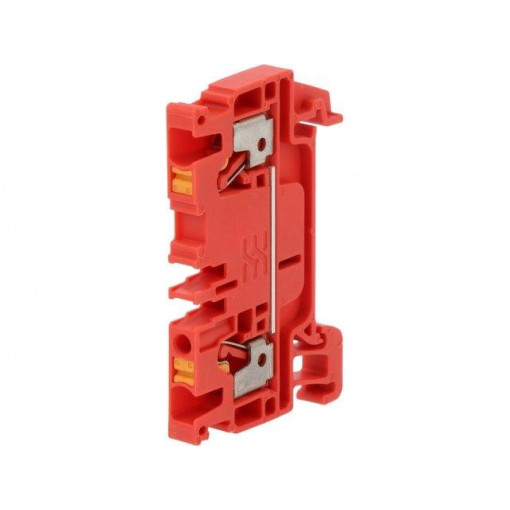 1521900000 A2C 2.5 RD; Splice terminal: rail; 2.5mm2; ways: 1; terminals: 2; red; wemid; WEIDMÜLLER