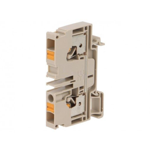 1992110000 A2C 6; Splice terminal: rail; 6mm2; ways: 1; terminals: 2; beige; wemid; WEIDMÜLLER