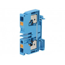 1991790000 A2C 6 BL; Splice terminal: rail; 6mm2; ways: 1; terminals: 2; blue; wemid; TS35; WEIDMÜLLER