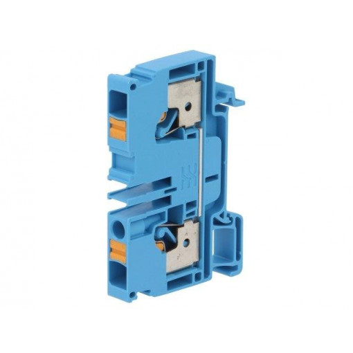 1991790000 A2C 6 BL; Splice terminal: rail; 6mm2; ways: 1; terminals: 2; blue; wemid; TS35; WEIDMÜLLER