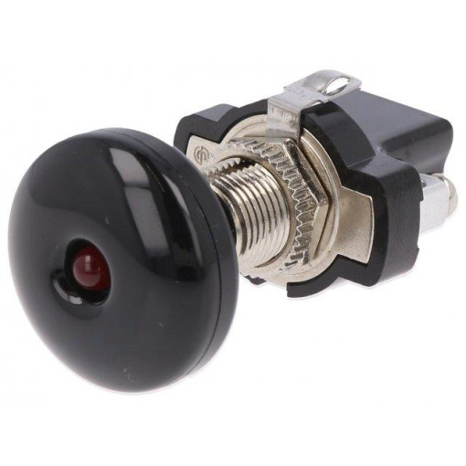 A3-30L; Switch: push-pull; Pos: 2; 10A/14VDC; black; Illumin: LED; on panel; SCI A3-30L; Switch: push-pull; Pos: 2; 10A/14VDC; black; Illumin: LED; on panel; SCI