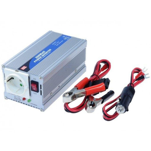 A302-300-F3; Converter: automotive dc/ac; 300W; Uout: 230VAC; Out: mains 230V; MEAN WELL