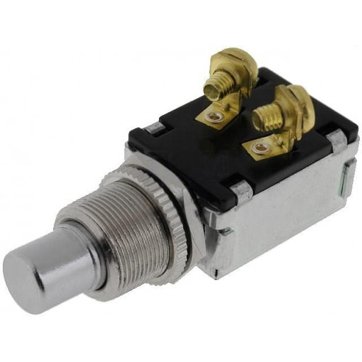 A3-27B-07; Switch: push-button; Pos: 2; SPST-NC; 15A/12VDC; ON-(OFF); SCI A3-27B-07; Switch: push-button; Pos: 2; SPST-NC; 15A/12VDC; ON-(OFF); SCI
