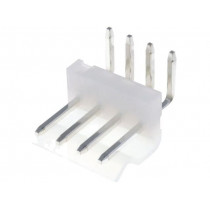A3960WR-04P; Socket; wire-board; male; 3.96mm; PIN: 4; THT; 250V; 7A; tinned; 10mΩ; JOINT TECH