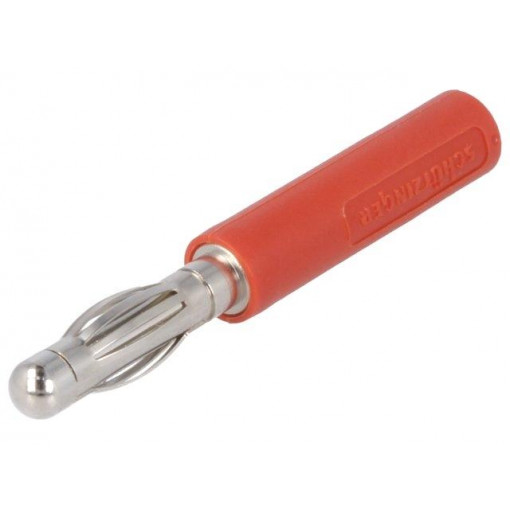 A 40-40 S NI/RT; Adapter; 4mm banana; banana 4mm socket,banana 4mm plug; 10A; SCHÜTZINGER A 40-40 S NI/RT; Adapter; 4mm banana; banana 4mm socket,banana 4mm plug; 10A; SCHÜTZINGER