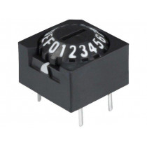 A6A-16R; Encoding switch; HEX/BCD; Pos: 16; THT; Rcont max: 200mΩ; 1.2Ncm; OMRON OCB A6A-16R; Encoding switch; HEX/BCD; Pos: 16; THT; Rcont max: 200mΩ; 1.2Ncm; OMRON OCB