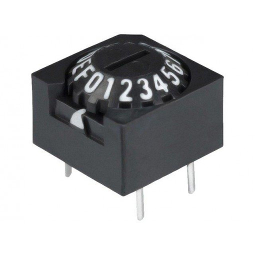 A6A-16R; Encoding switch; HEX/BCD; Pos: 16; THT; Rcont max: 200mΩ; 1.2Ncm; OMRON OCB A6A-16R; Encoding switch; HEX/BCD; Pos: 16; THT; Rcont max: 200mΩ; 1.2Ncm; OMRON OCB