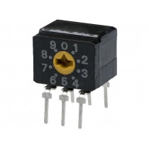 A6CV-10R; Encoding switch; DEC/BCD; Pos: 10; THT; Rcont max: 200mΩ; 1Ncm; OMRON OCB A6CV-10R; Encoding switch; DEC/BCD; Pos: 10; THT; Rcont max: 200mΩ; 1Ncm; OMRON OCB