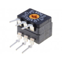 A6CV-16R; Encoding switch; HEX/BCD; Pos: 16; THT; Rcont max: 200mΩ; 1Ncm; OMRON OCB A6CV-16R; Encoding switch; HEX/BCD; Pos: 16; THT; Rcont max: 200mΩ; 1Ncm; OMRON OCB