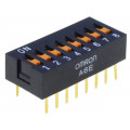 A6E-8101-N; Switch: DIP-SWITCH; Poles number: 8; ON-OFF; 0.025A/24VDC; Pos: 2; OMRON OCB