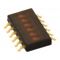 A6H-6102; Switch: DIP-SWITCH; Poles number: 6; ON-OFF; 0.025A/24VDC; Pos: 2; OMRON OCB