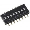 A6H-8101; Switch: DIP-SWITCH; Poles number: 8; ON-OFF; 0.025A/24VDC; Pos: 2; OMRON OCB
