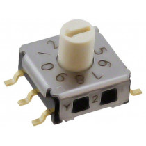 A6KS-102RS; Encoding switch; DEC/BCD; Pos: 10; SMT; Rcont max: 100mΩ; 1.96Ncm; OMRON OCB A6KS-102RS; Encoding switch; DEC/BCD; Pos: 10; SMT; Rcont max: 100mΩ; 1.96Ncm; OMRON OCB
