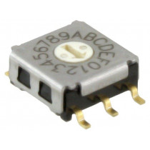 A6KS-162RF; Encoding switch; HEX/BCD; Pos: 16; SMT; Rcont max: 100mΩ; 1.96Ncm; OMRON OCB A6KS-162RF; Encoding switch; HEX/BCD; Pos: 16; SMT; Rcont max: 100mΩ; 1.96Ncm; OMRON OCB
