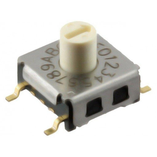 A6KS-164RS; Encoding switch; HEX/BCD; Pos: 16; SMT; Rcont max: 100mΩ; 1.96Ncm; OMRON OCB A6KS-164RS; Encoding switch; HEX/BCD; Pos: 16; SMT; Rcont max: 100mΩ; 1.96Ncm; OMRON OCB