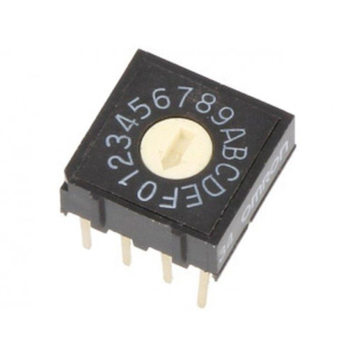 A6R-161RF; Encoding switch; HEX/BCD; Pos: 16; THT; Rcont max: 200mΩ; OMRON OCB A6R-161RF; Encoding switch; HEX/BCD; Pos: 16; THT; Rcont max: 200mΩ; OMRON OCB