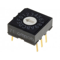 A6R-162RF; Encoding switch; HEX/BCD; Pos: 16; THT; Rcont max: 200mΩ; OMRON OCB A6R-162RF; Encoding switch; HEX/BCD; Pos: 16; THT; Rcont max: 200mΩ; OMRON OCB