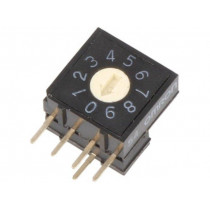 A6RV-101RF; Encoding switch; DEC/BCD; Pos: 10; THT; Rcont max: 200mΩ; OMRON OCB A6RV-101RF; Encoding switch; DEC/BCD; Pos: 10; THT; Rcont max: 200mΩ; OMRON OCB