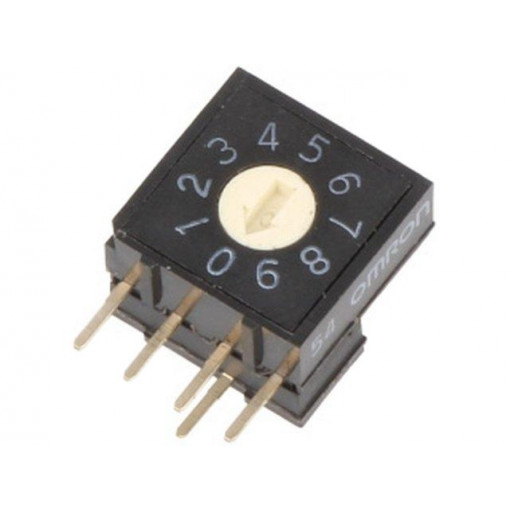 A6RV-101RF; Encoding switch; DEC/BCD; Pos: 10; THT; Rcont max: 200mΩ; OMRON OCB A6RV-101RF; Encoding switch; DEC/BCD; Pos: 10; THT; Rcont max: 200mΩ; OMRON OCB