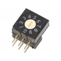 A6RV-102RF; Encoding switch; DEC/BCD; Pos: 10; THT; Rcont max: 200mΩ; OMRON OCB A6RV-102RF; Encoding switch; DEC/BCD; Pos: 10; THT; Rcont max: 200mΩ; OMRON OCB